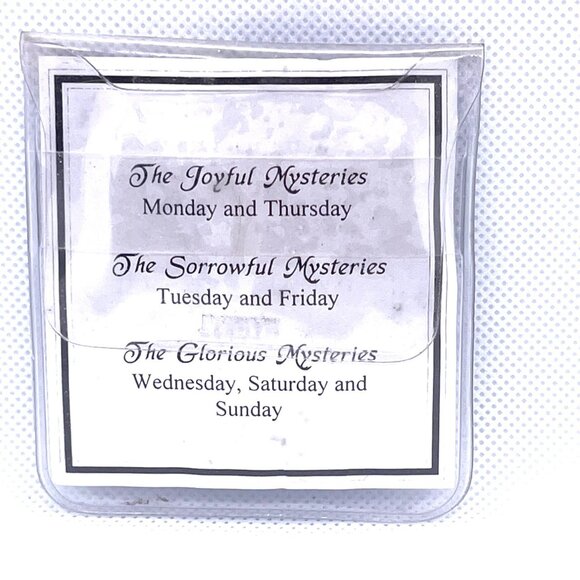 Pocket Italy Rosary Ring Cross Finger Prayer Beads Religious Catholic Vintage - Picture 6 of 11